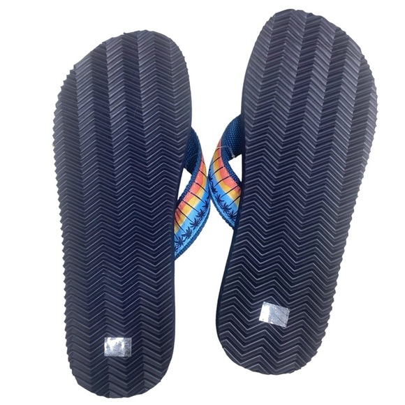 Simply Southern Flip Flops Palmtree Design Women Size XL 8.5-9.5 Slides Sandals - Picture 6 of 8